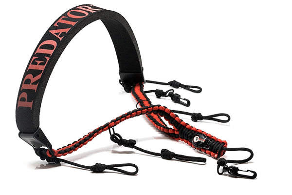 Predator Tactics® Game Call Lanyard (Black & Red)