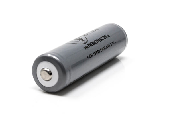 Single 18-650 2400mAh Rechargeable Battery